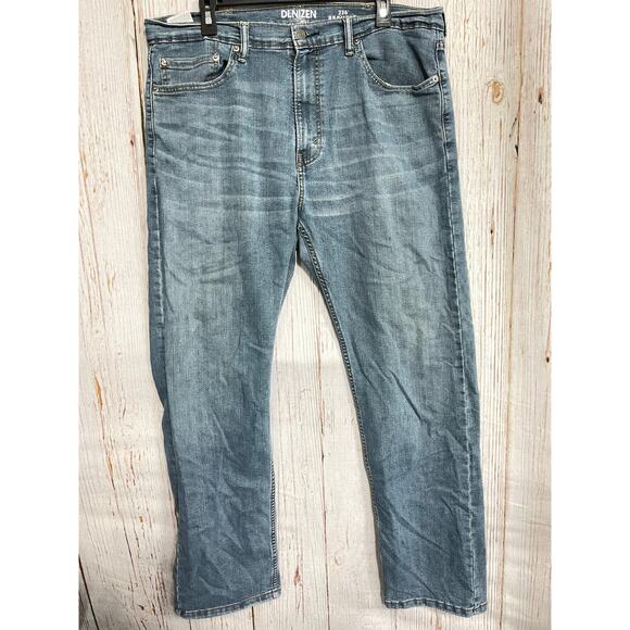 Denizen Levis 236 Jeans Mens 38 Blue Straight Fit Denim Mid Rise Cotton Blend - Picture 1 of 7